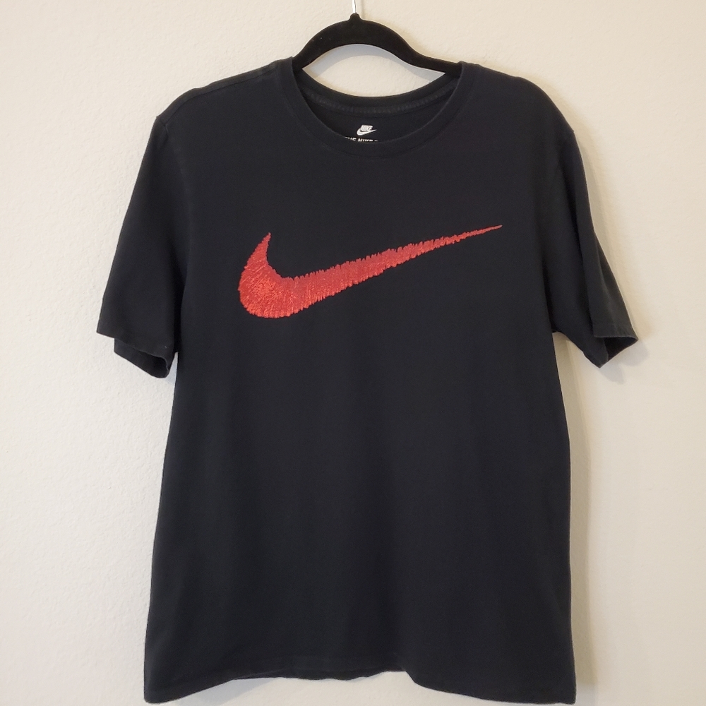 Nike Athletic Cut Tee Black Size Men's Large